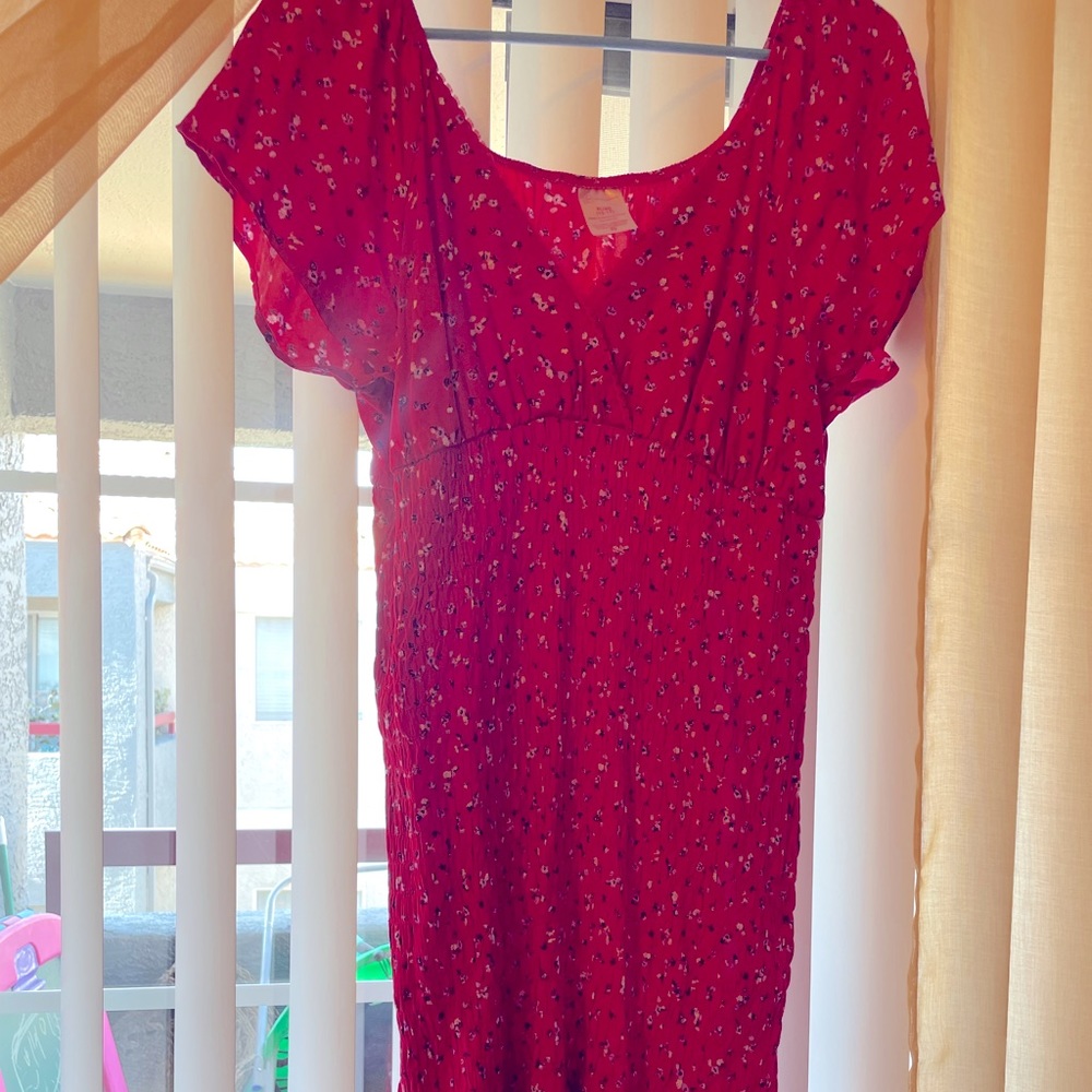 Beautiful red floral dress